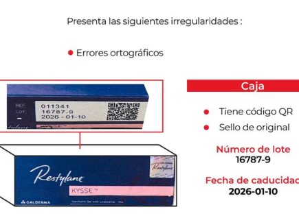 Alerta de Cofepris por Falsificación de Dispositivo Médico para Relleno Labial