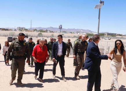 Canciller Mexicana Visita Frontera con Estados Unidos