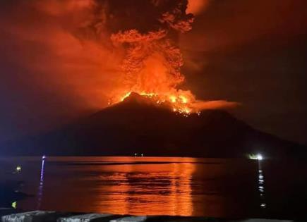 Alerta por Erupción Volcánica en Indonesia