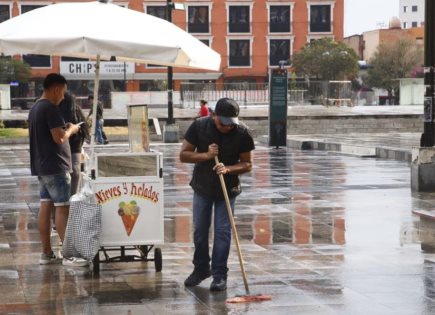 Festejo por la lluvia en la capital de Hidalgo