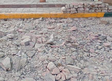 Video | En cachitos, dejan adoquín de San Miguelito