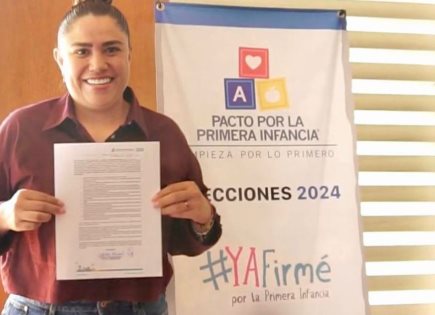 Catalina Monreal y el Pacto por la Primera Infancia en Cuauhtémoc