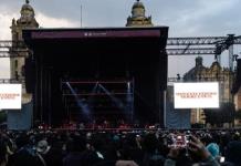 Concierto de Interpol en el Zócalo de la Ciudad de México