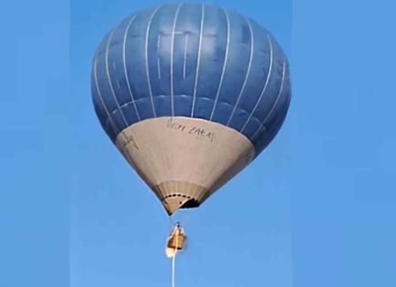 Accidente con globos aerostáticos en Teotihuacán