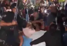Video | Arranque de campa&ntilde;a del PVEM termin&oacute; en zacapela con disparos