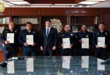 Reconocimiento y Ascenso a Policías por Captura de Miguel N