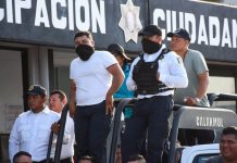 Anuncio de baja de elementos policiacos en Campeche