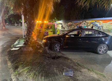 Accidente en el Saucito: Fuertes daños materiales