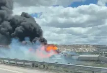 Emergencia por incendio en tren y cierre de carretera en Arizona y Nuevo M&eacute;xico