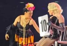 Concierto épico: Madonna y Salma Hayek en el escenario