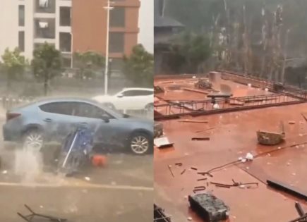Impacto de las tormentas en China