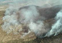 Combaten dos incendios forestales en Matehuala