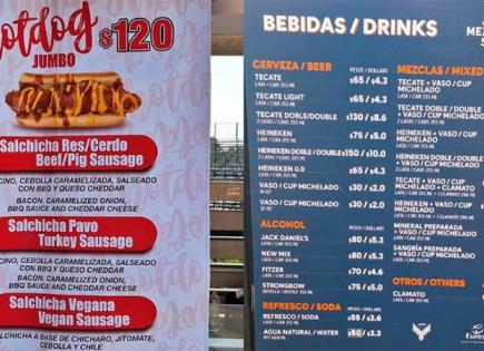 Precios de comida y cerveza en la México City Series
