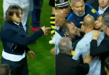 Polémica pelea de Matías Almeyda en Grecia