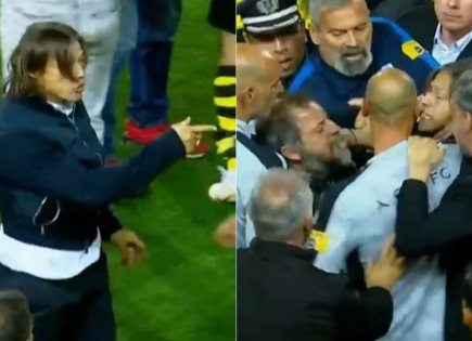 Polémica pelea de Matías Almeyda en Grecia