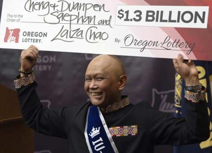 Ganador de la lotería Powerball comparte premio millonario