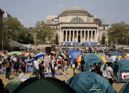 Protestas estudiantiles y conflictos en universidades de EE. UU.