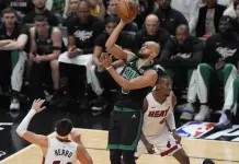 Triunfo de los Celtics de Boston sobre el Heat de Miami en los playoffs de la NBA