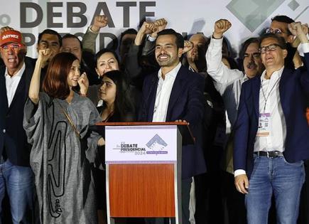 Jorge Álvarez Máynez se proclama ganador del Segundo Debate Presidencial