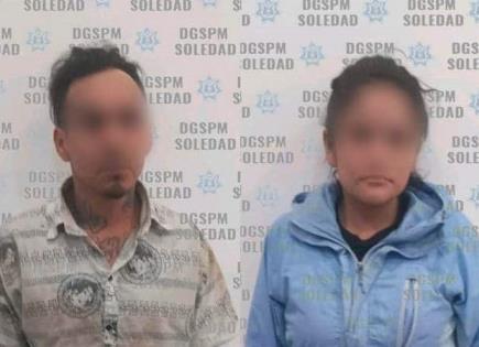 Pareja intentó robar en vivienda, aprehendidos