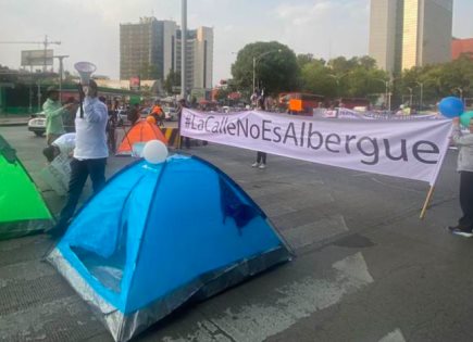 Protesta vecinal en Juárez por presencia de migrantes