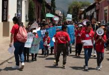Marcha contra el trabajo infantil en San Cristóbal de Las Casas, Chiapas