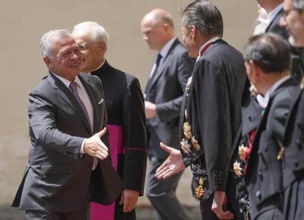 Visita del rey Abdalá II de Jordania al papa Francisco en el Vaticano