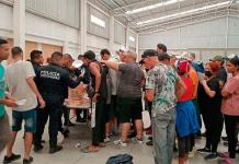 Rescate de migrantes en bodega en México