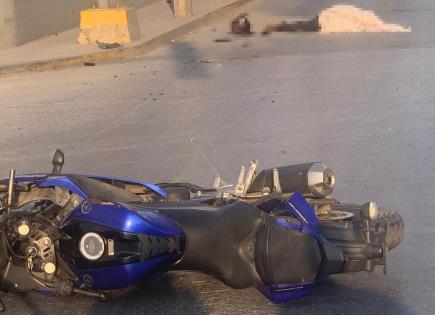 Derrapa motociclista y muere en avenida San Pedro