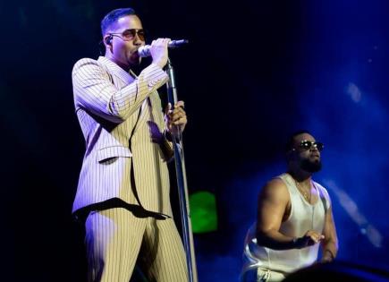 Concierto romántico de Romeo Santos y Aventura en Los Ángeles