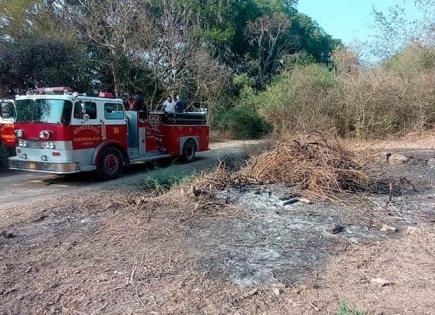 Campesino provoca incendio al calentar su lonche en el cerro