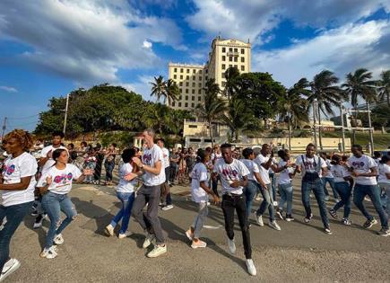 Cuba bate récord mundial con baile casino