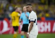Mbappé y el PSG en la Liga de Campeones contra el Dortmund
