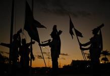 Ceremonia de los Soldados del Batallón de los Dragones de la Independencia en Brasilia