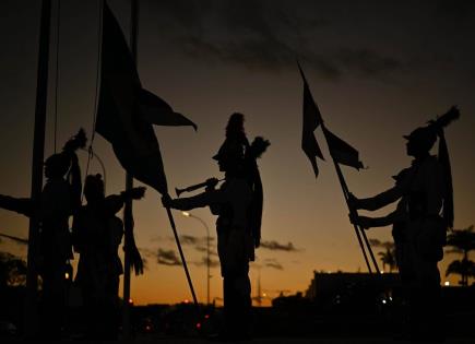 Ceremonia de los Soldados del Batallón de los Dragones de la Independencia en Brasilia