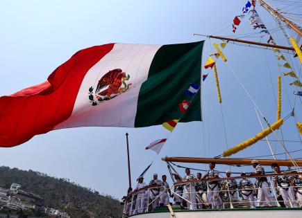 Récord de mujeres a bordo: Buque Escuela Cuauhtémoc zarpa desde Acapulco en travesía de siete meses