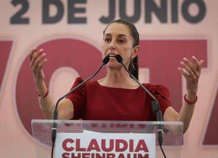Claudia Sheinbaum insta a votar masivamente en México