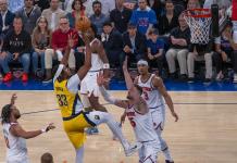 Partido de Semifinales de la NBA entre New York Knicks e Indiana Pacers