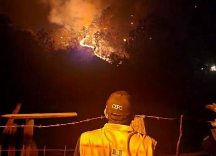 Reubican a pobladores de Santa María del Río por incendio