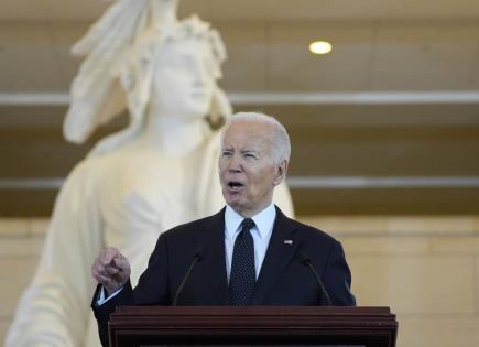 Condena de Biden al resurgimiento del antisemitismo en ceremonia de recordación del Holocausto