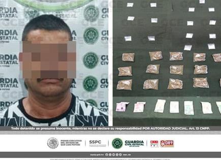 Aprehenden a sujeto con droga y dinero