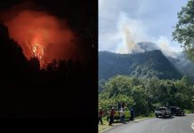Combate de incendios forestales en Hidalgo