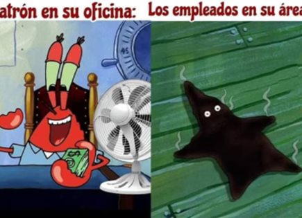 Memes de la ola de calor en México