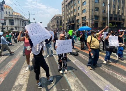 Protesta de Comerciantes Ambulantes en CDMX