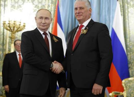 Encuentro entre los presidentes de Rusia y Cuba en Moscú