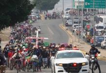 Organización de migrantes en caravana desde Guatemala hacia EE. UU.