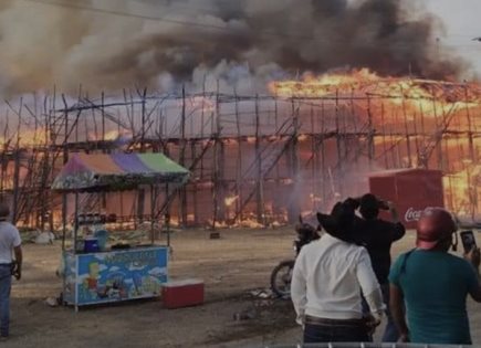 Incendio en Plaza de Toros de Yucatán durante Feria Anual: No hay heridos