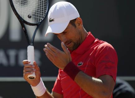 Novak Djokovic cae ante Alejandro Tabilo en el Abierto de Italia