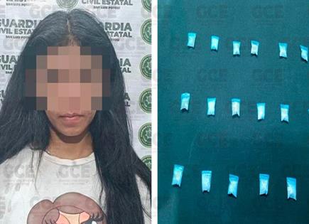 Por narcotráfico, detienen a mujer en la Rivas Guillén