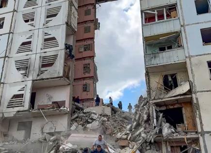 Tragedia en Belgorod: Seis muertos por derrumbe de edificio tras ataques